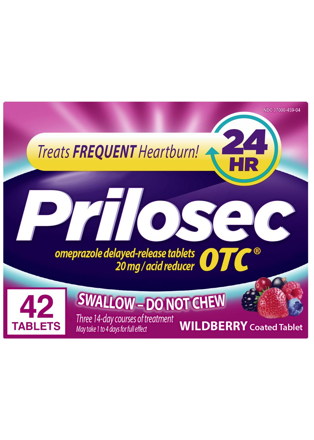 Prilosec Omeprazole Delayed Release Acid Reducer Tablets - Wildberry; image 1 of 9