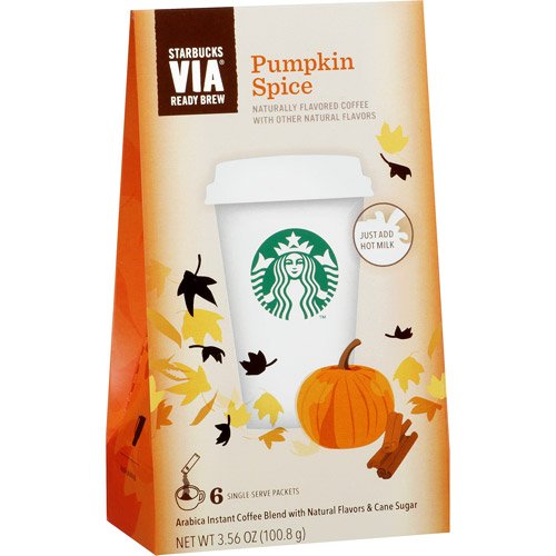 Starbucks VIA Ready Brew Pumpkin Spice SingleServe Packets Coffee Blend Shop Coffee at HEB