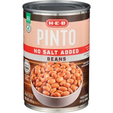 H-E-B No Salt Added Pinto Beans, 15.5 oz
