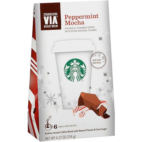 Starbucks VIA Ready Brew Peppermint Mocha SingleServe Packets Coffee