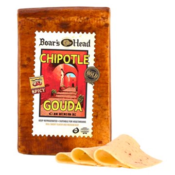 Boar's Head Bold Chipotle Gouda Cheese, Custom Sliced