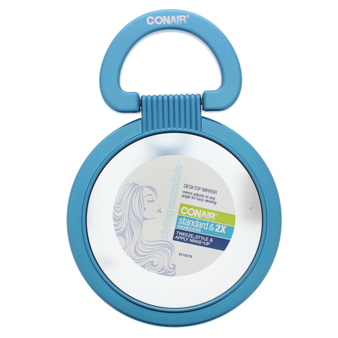 Conair Styling Essentials 3-in-1 Standard Mirror with 2X Magnification, Assorted Colors; image 3 of 3