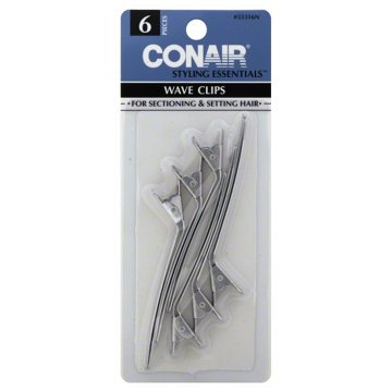 Conair Styling Essentials Wave Clips, 6 CT