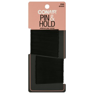 Conair Curved Black Bobby Pins, 60 CT