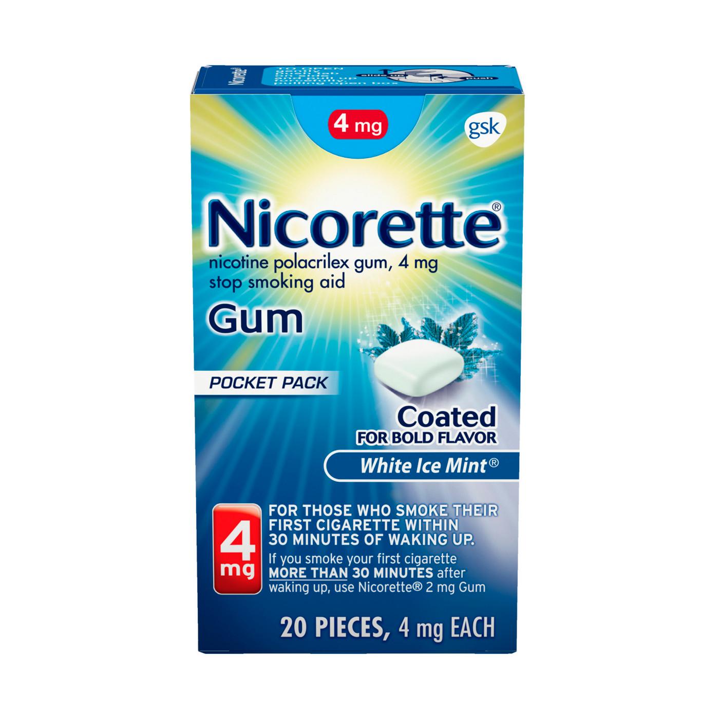Nicorette Stop Smoking Aid Gum - 4 mg; image 1 of 8