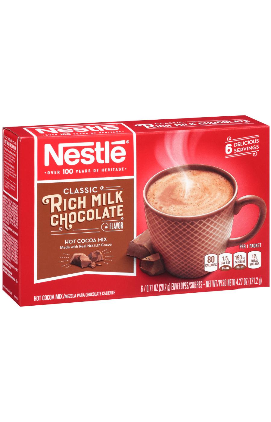 Nestle Classic Rich Milk Chocolate Hot Cocoa Mix Envelopes; image 1 of 3