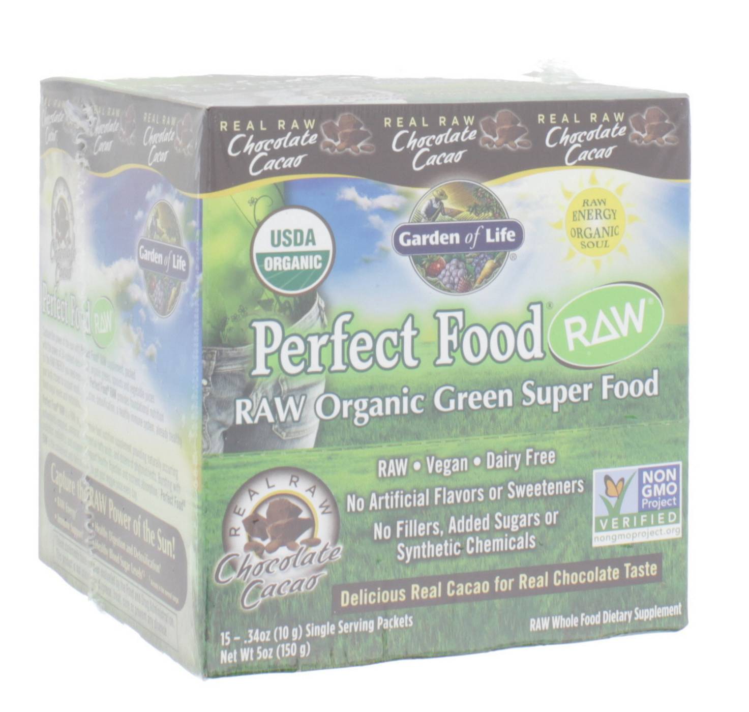 Garden of Life Perfect Food Raw Real Chocolate Cacao; image 1 of 2