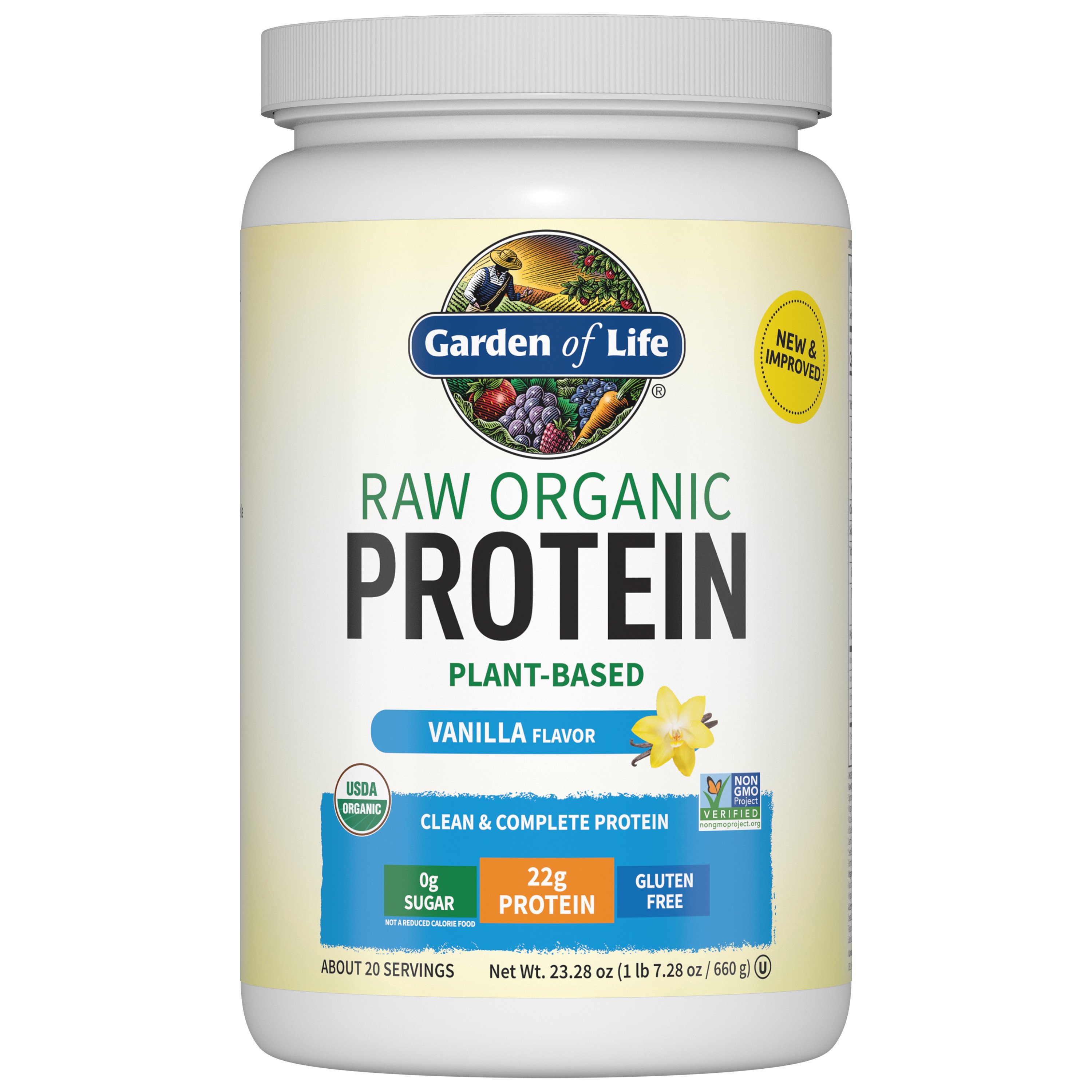 Garden Of Life Raw Organic Vanilla Protein Powder Shop Diet Fitness At H E B