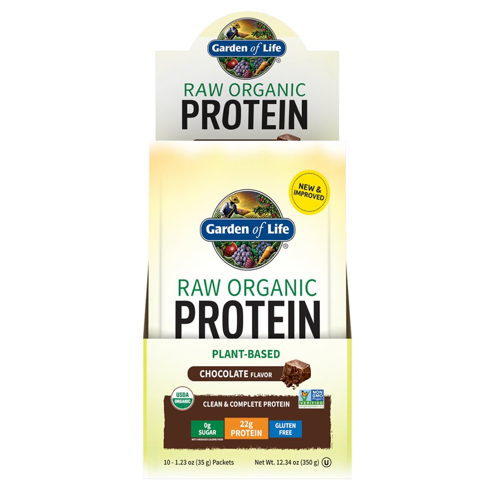 Garden of Life Raw Organic Chocolate Protein Powder Packs Shop Diet