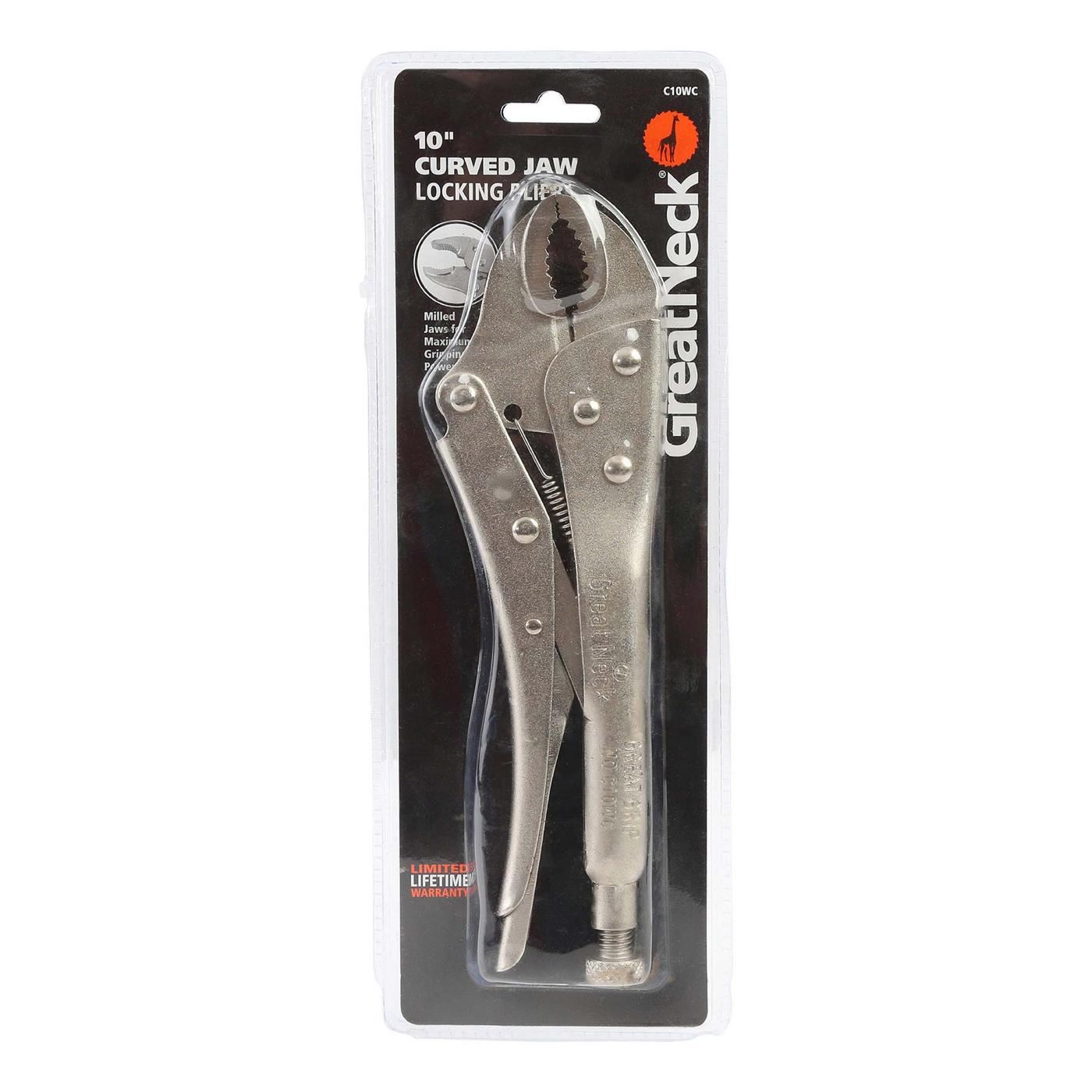 Great Neck Curved Jaw Locking Pliers; image 4 of 9