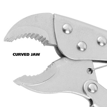 Great Neck Curved Jaw Locking Pliers, 10"