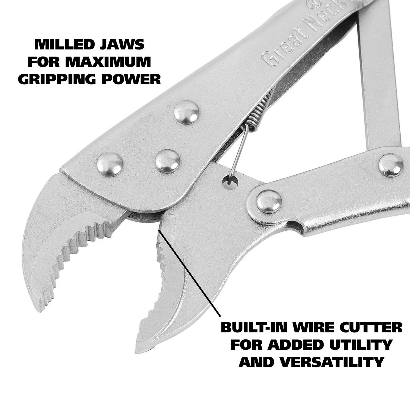 Great Neck Curved Jaw Locking Pliers; image 6 of 9