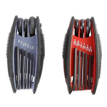 Great Neck Folding Hex Key Set, 2 pk
