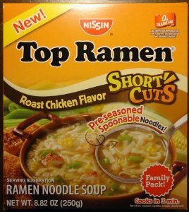 Nissin Top Ramen Short Cuts Roast Chicken Flavor Ramen Noodle Soup ...