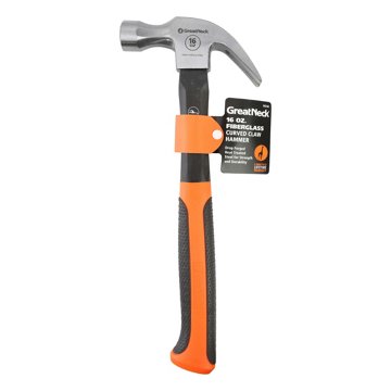 Great Neck Fiberglass Curved Claw Hammer, 16 oz