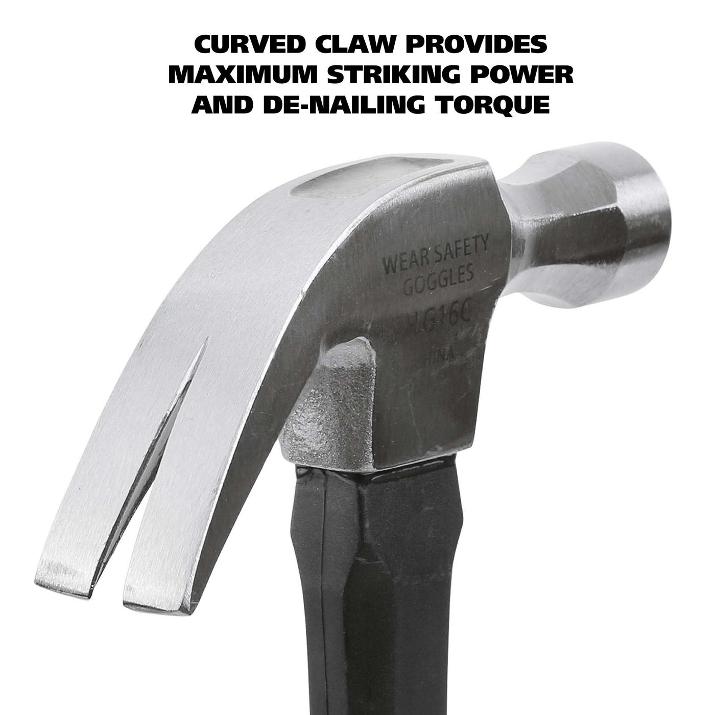 Great Neck Fiberglass Curved Claw Hammer; image 3 of 9