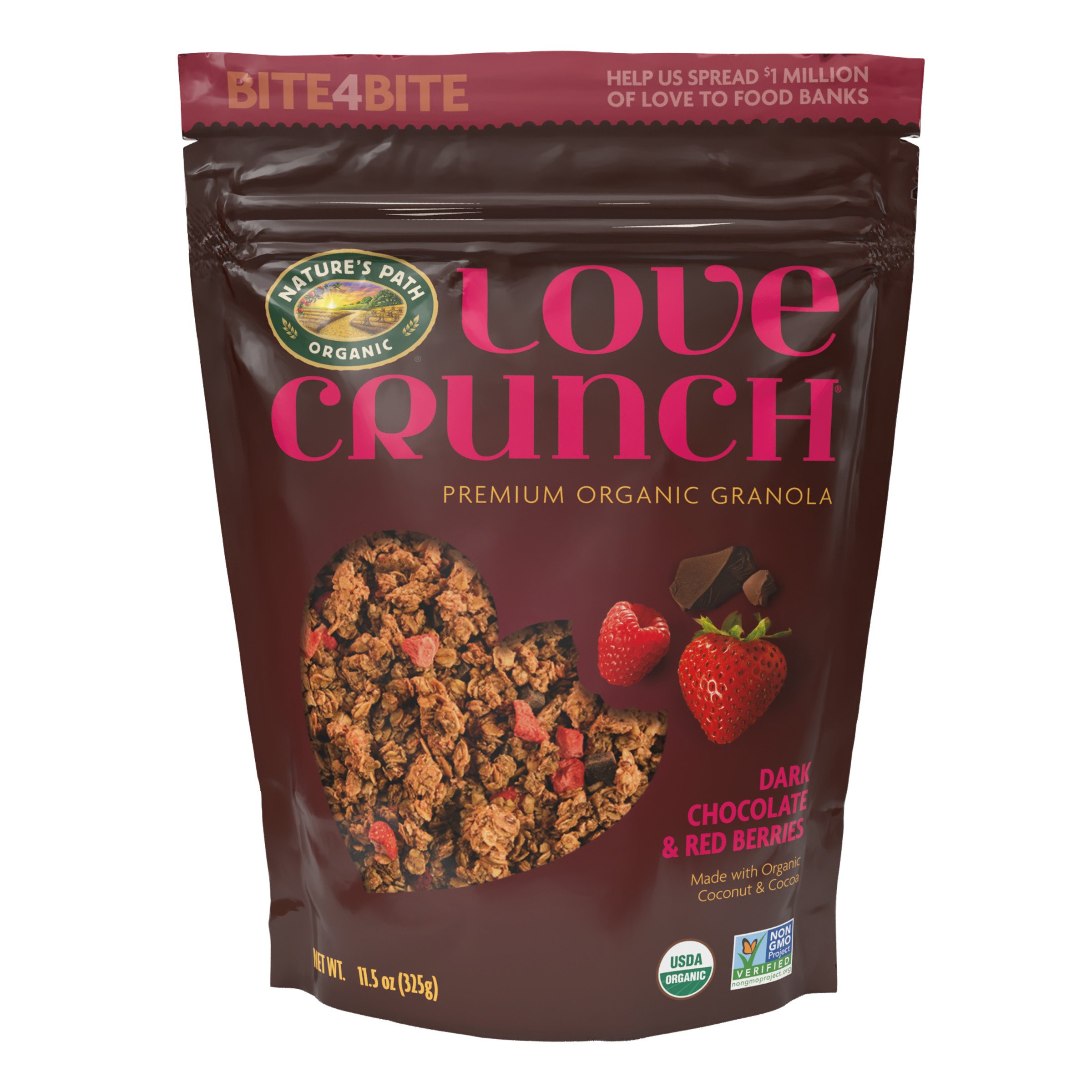 Natures Path Love Crunch Organic Granola Dark Chocolate And Red Berries Shop Cereal At H E B 5622