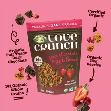 Nature's Path Organic Love Crunch Granola - Dark Chocolate & Red Berries