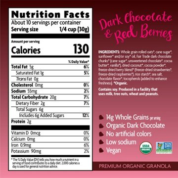 Nature's Path Organic Love Crunch Granola - Dark Chocolate & Red Berries
