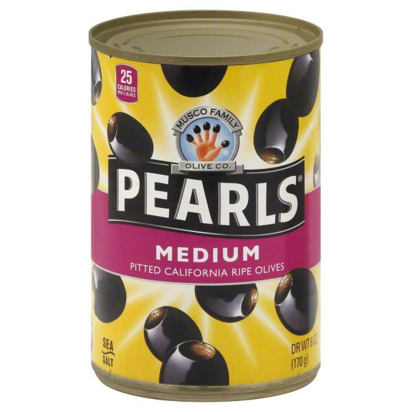 Musco Family Olive Co. Pearls Medium Pitted California Ripe Olives ...