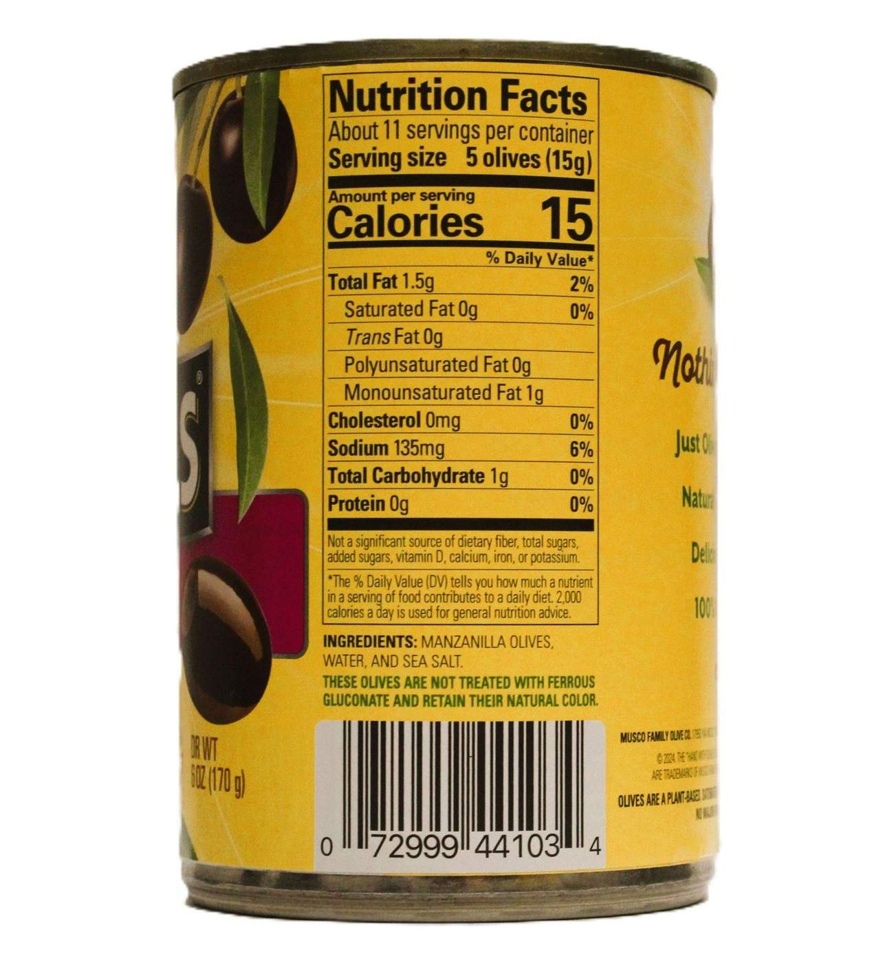 Musco Family Olive Co. Pearls Medium Pitted California Ripe Olives; image 2 of 10