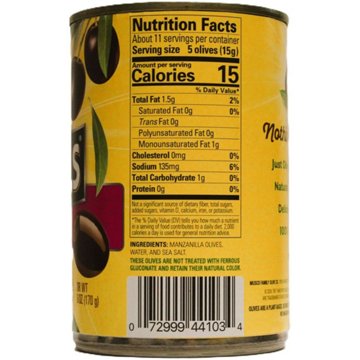 Musco Family Olive Co. Pearls Medium Pitted California Ripe Olives, 6 oz