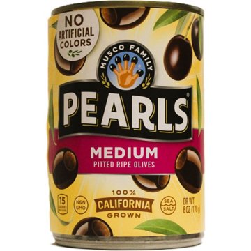 Musco Family Olive Co. Pearls Medium Pitted California Ripe Olives, 6 oz