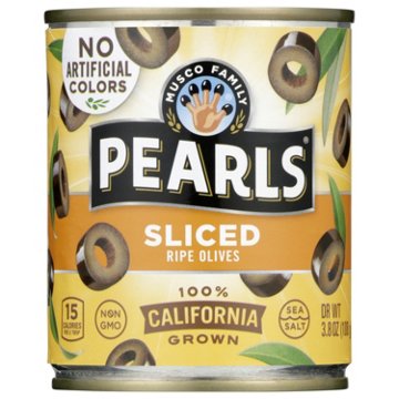 Musco Family Olive Co. Pearls Sliced California Ripe Olives, 3.8 oz