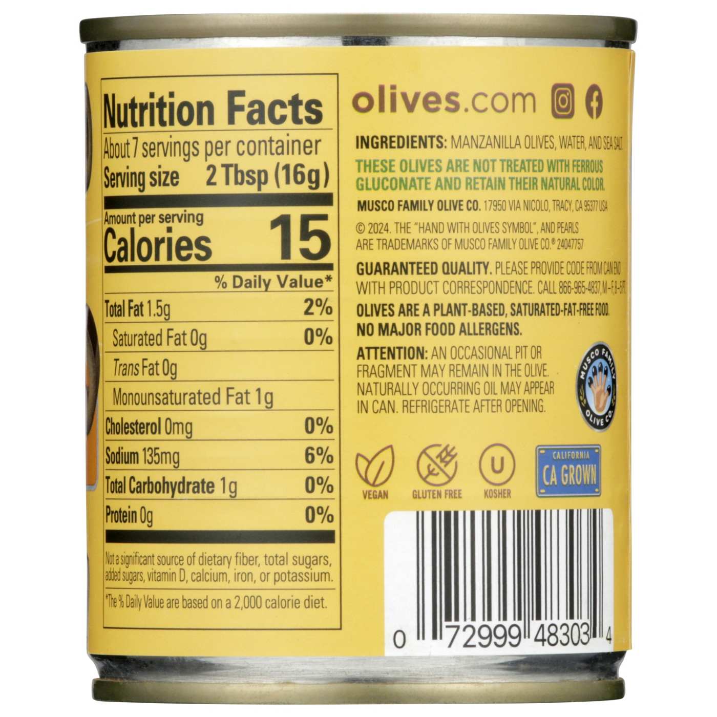 Musco Family Olive Co. Pearls Sliced California Ripe Olives; image 10 of 10