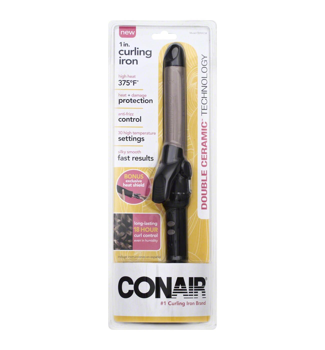 Conair Double Ceramic Curling Iron 1 Inch; image 2 of 2