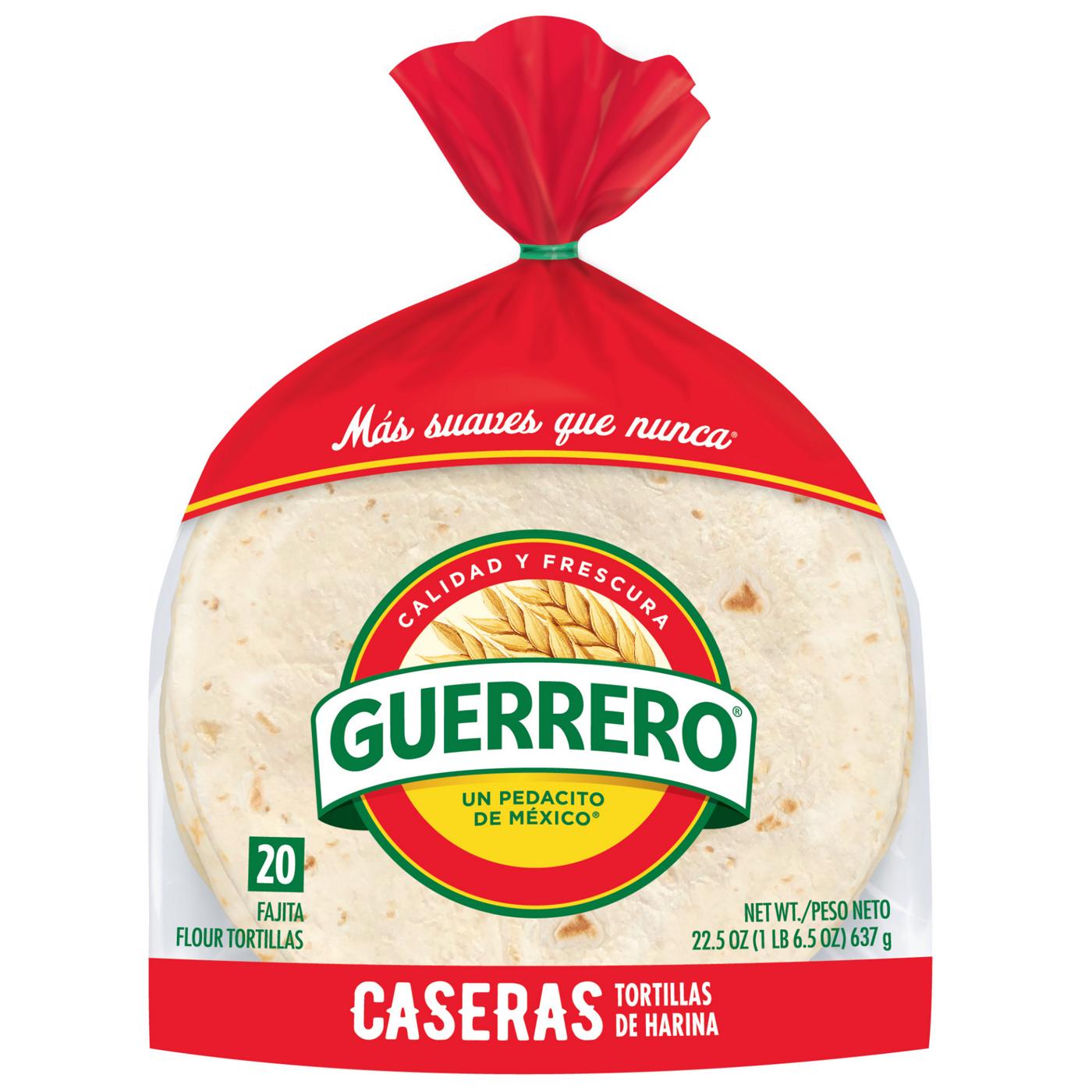 Guerrero Caseras Flour Tortillas, Fajita Size; image 1 of 6
