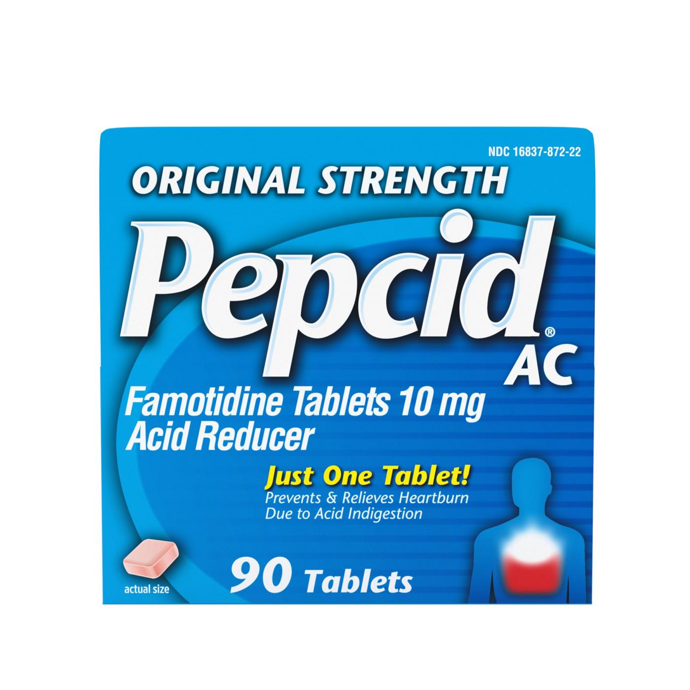 Pepcid AC Original Strength Tablets; image 1 of 6