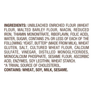 Nature's Own Sliced Hot Dog Butter Buns, 8 ct