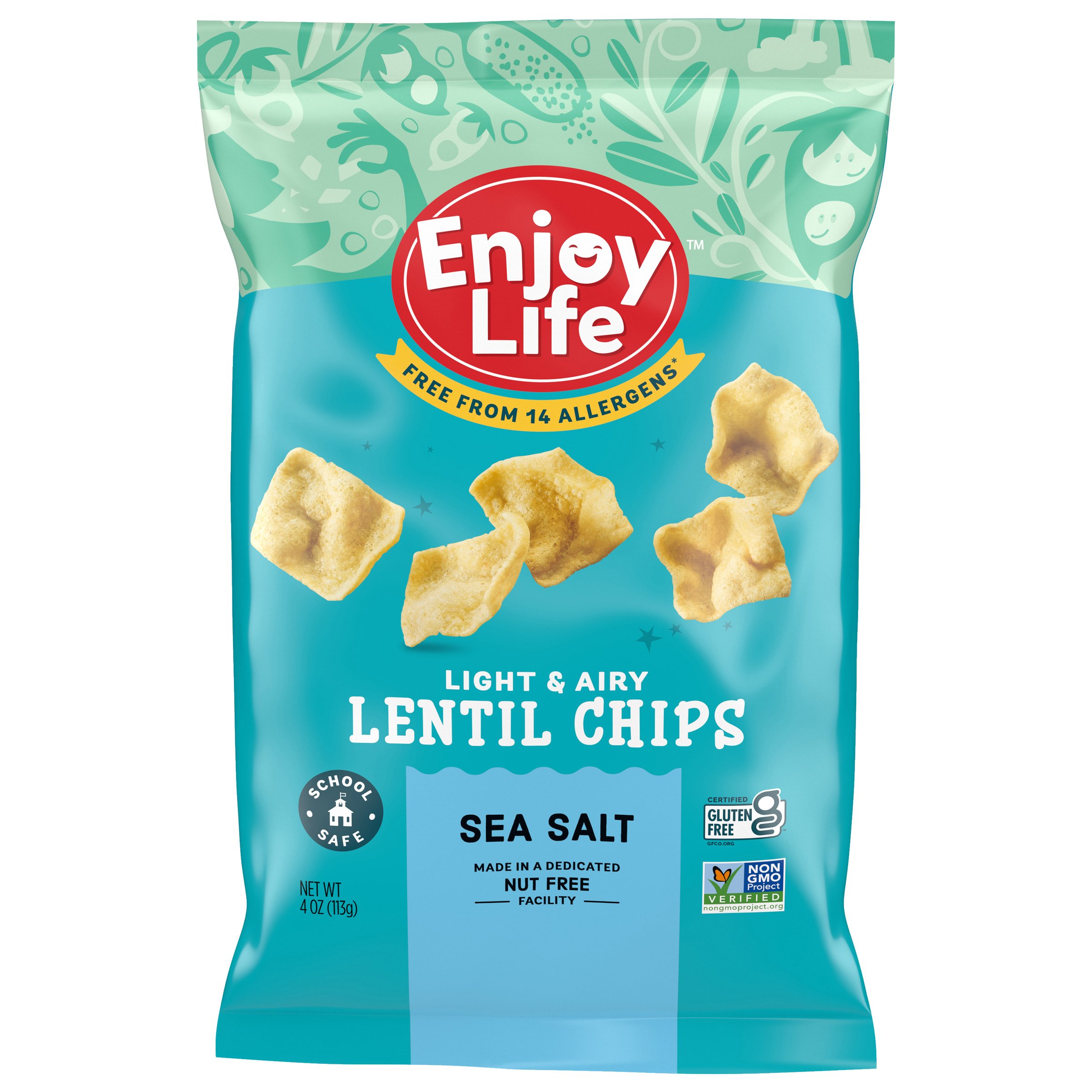 Enjoy Life Gluten Free Allergy Friendly Sea Salt Lentil ...