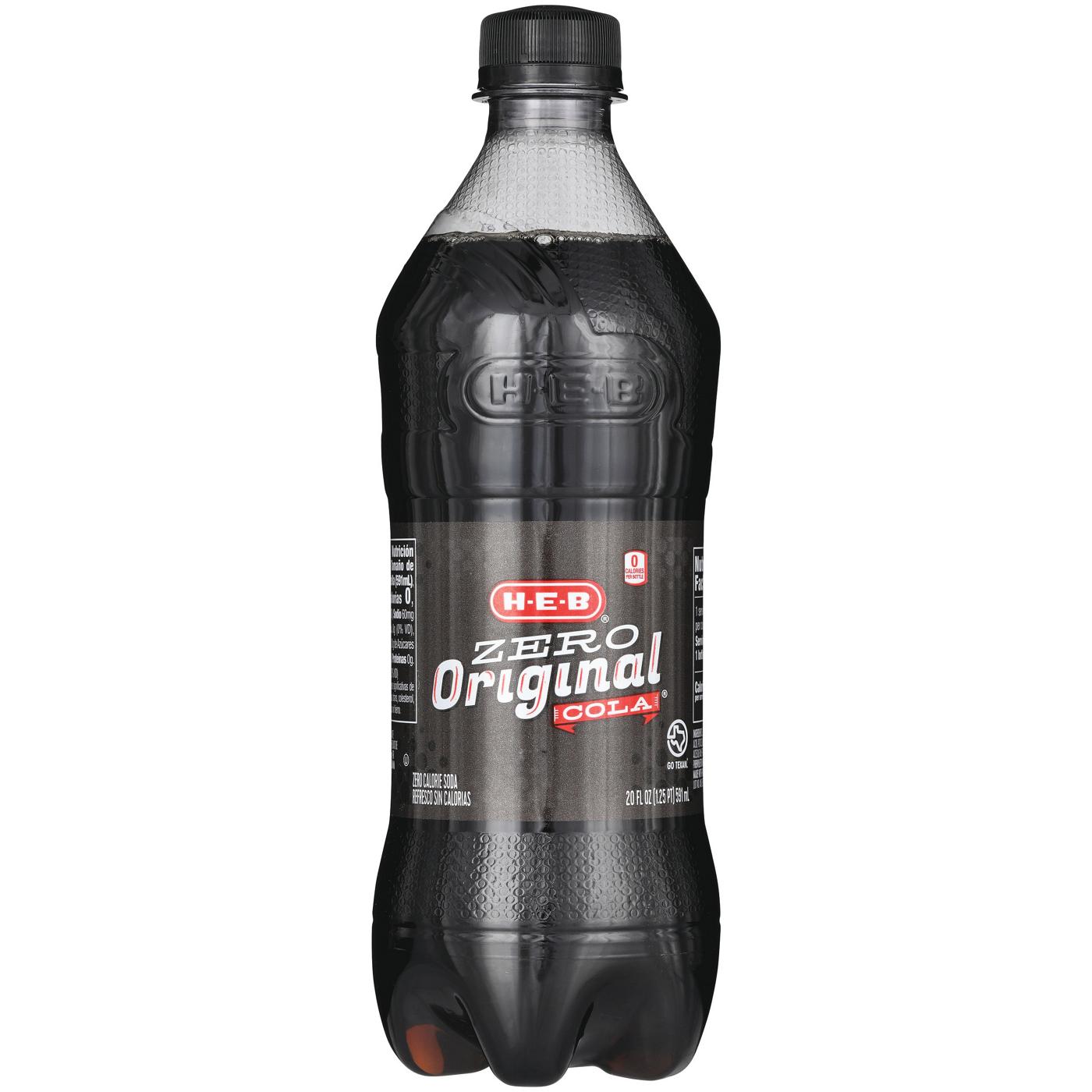 H-E-B Zero Calorie Original Cola; image 1 of 2