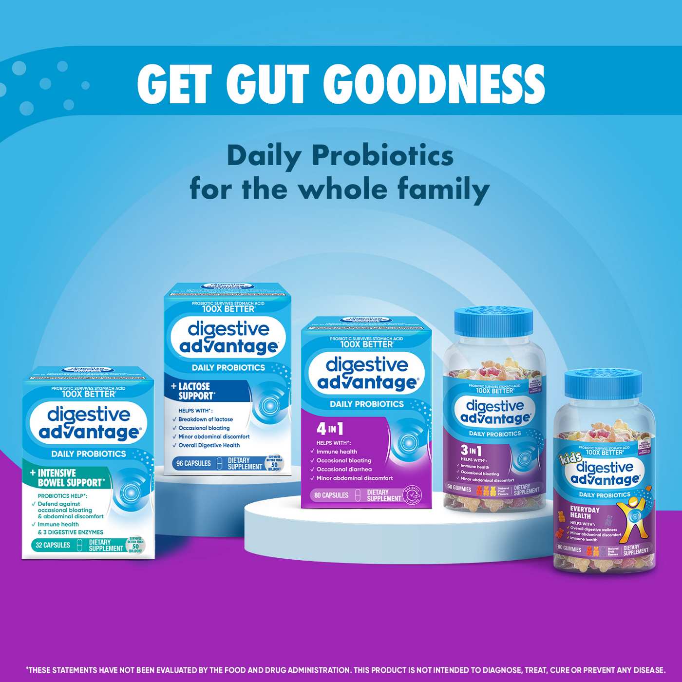 Digestive Advantage Daily Probiotic Gummies - Natural Fruit Flavors; image 7 of 9