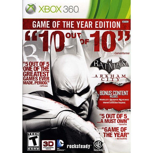 Warner Home Video Games Batman: Arkham City - Game of the Year Edition for Xbox  360 - Shop Warner Home Video Games Batman: Arkham City - Game of the Year  Edition for
