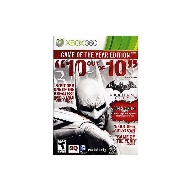 Warner Home Video Games Batman: Arkham City - Game of the Year Edition for  Xbox 360 - Shop Warner Home Video Games Batman: Arkham City - Game of the  Year Edition for