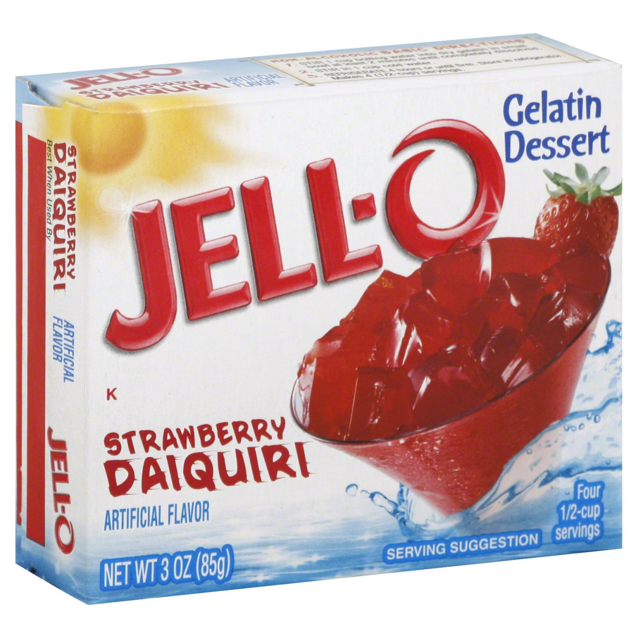 JellO Strawberry Daiquiri Gelatin Shop Pudding & Gelatin Mix at HEB