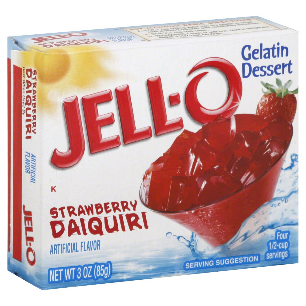 Jell-O Strawberry Daiquiri Gelatin - Shop Pudding & Gelatin Mix at H-E-B