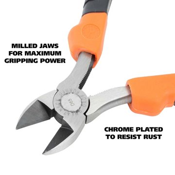 Great Neck Diagonal Pliers, 6.5"