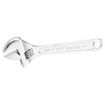 Great Neck Adjustable Wrench, 8"