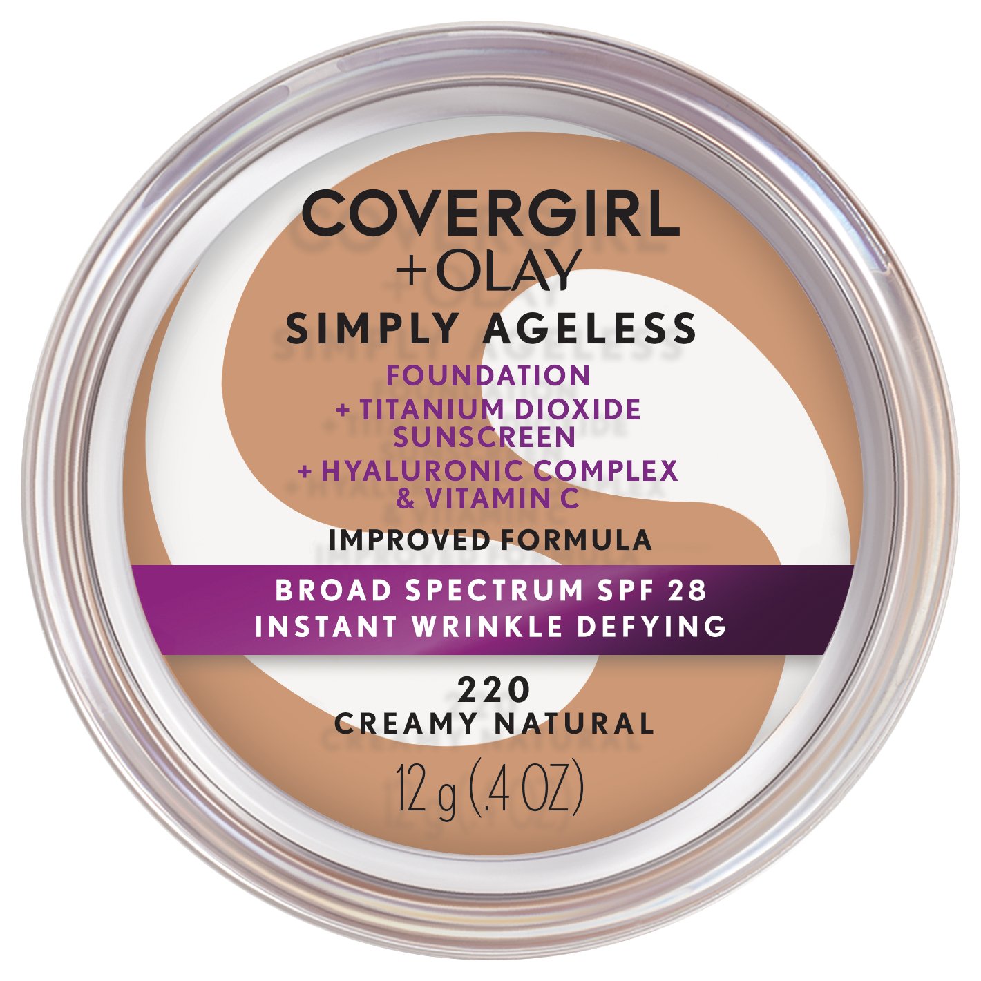 Covergirl Simply Ageless Anti Aging Foundation Creamy Natural Shop   001579043