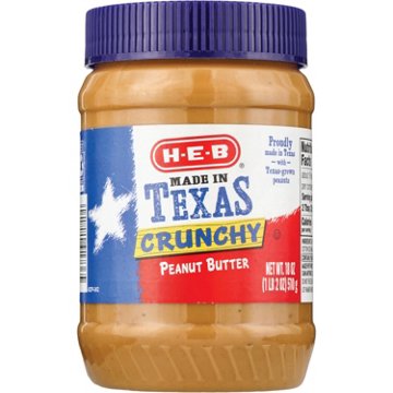 H-E-B Made in Texas Crunchy Peanut Butter, 18 oz