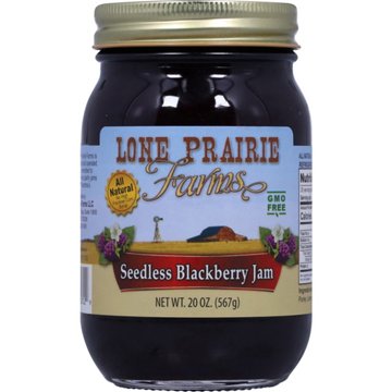 Lone Prairie Farms Seedless Blackberry Jam, 20 oz