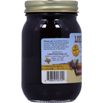 Lone Prairie Farms Seedless Blackberry Jam, 20 oz