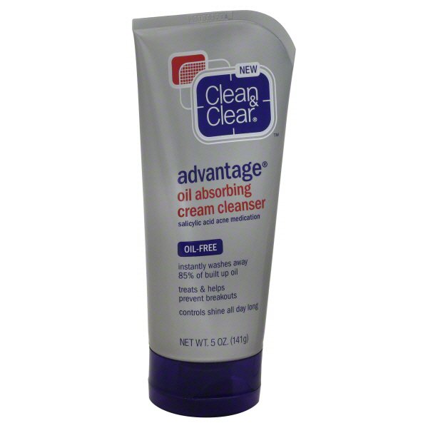 Clean & Clear Advantage Oil Absorbing Cream Cleanser - Shop Facial
