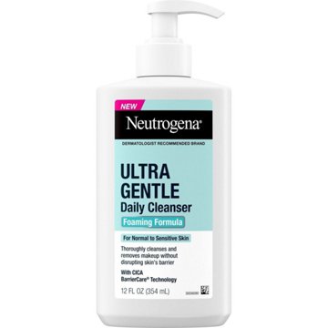 Neutrogena Fragrance Free Ultra Gentle Daily Foaming Cleanser, 12 oz