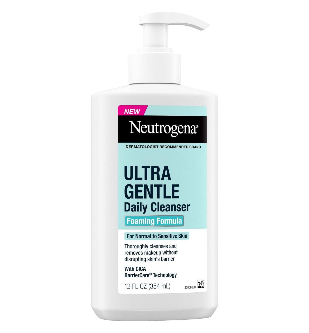 Neutrogena Fragrance Free Ultra Gentle Daily Foaming Cleanser; image 4 of 8