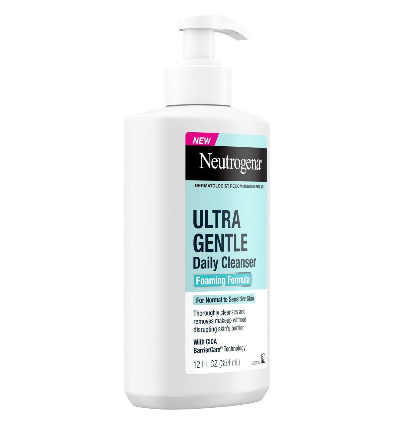 Neutrogena Fragrance Free Ultra Gentle Daily Foaming Cleanser; image 8 of 8